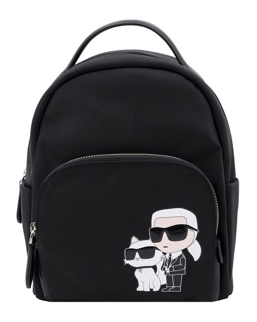 Karl Lagerfeld Black K/ikonik 2.0 Backpack