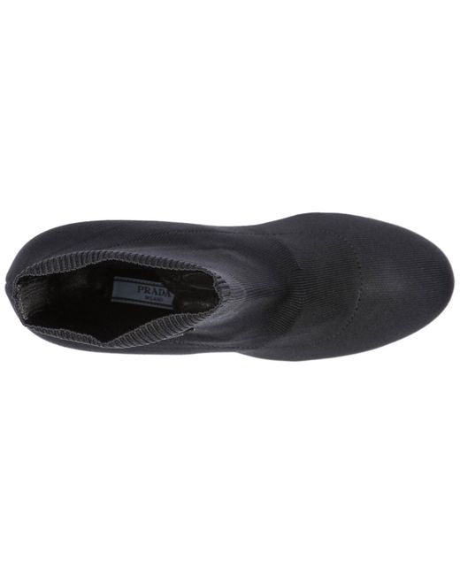 prada logo heel bootie