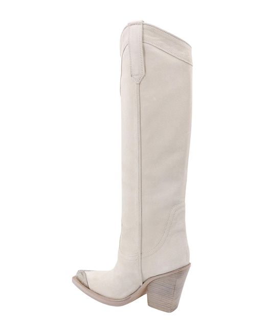 Paris Texas White El Dorado Heeled Boots