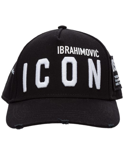 Cappello berretto regolabile uomo in cotone icon x ibrahimovic da Uomo di  DSquared² in Nero | Lyst
