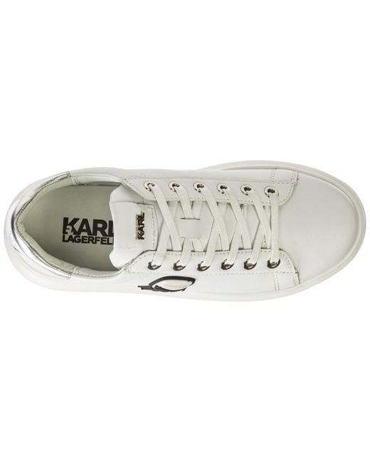 Karl Lagerfeld Women's Shoes Leather Trainers Sneakers K/ikonik Kapri ...