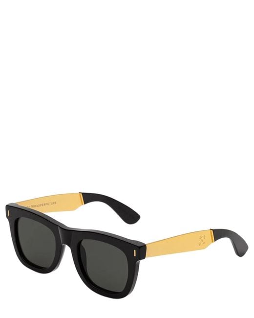 Retrosuperfuture Metallic Sunglasses Ciccio Francis Black