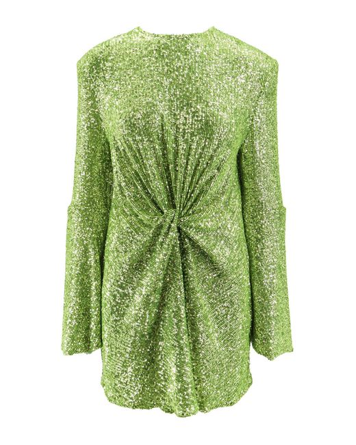 Nervi Green Crystal Mini Dress