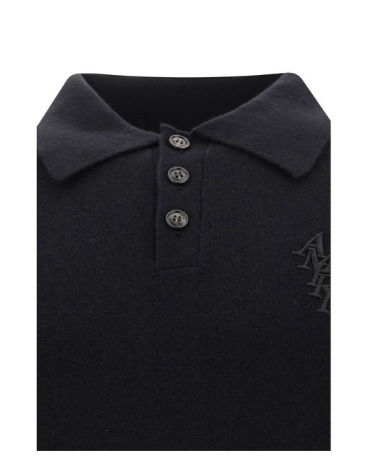 Amiri Black Polo Shirt for men
