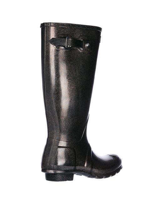 black wellingtons womens