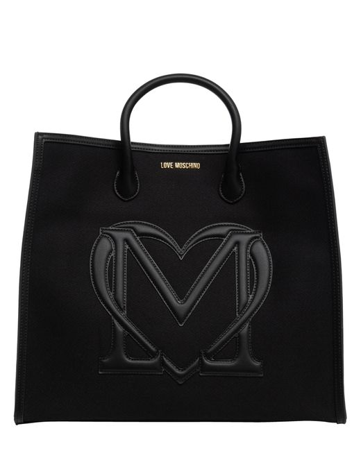 Shopping bag di Love Moschino in Black