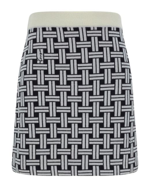 KENZO Black Weave Mini Skirt