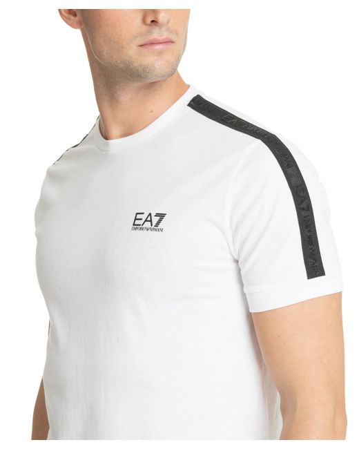 T-shirt di EA7 in White da Uomo