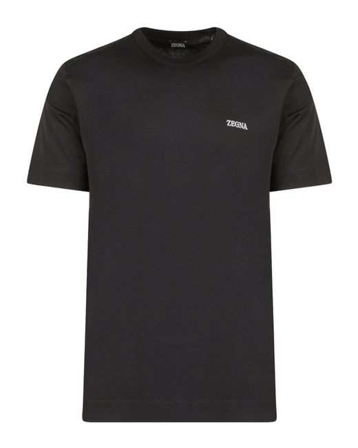 T-shirt di Zegna in Black da Uomo