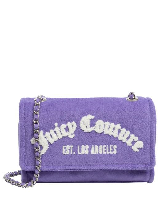 Juicy Couture Purple Iris Towelling Shoulder Bag