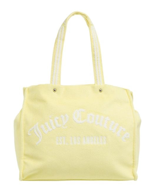 Juicy Couture Yellow Iris Towelling Tote Bag