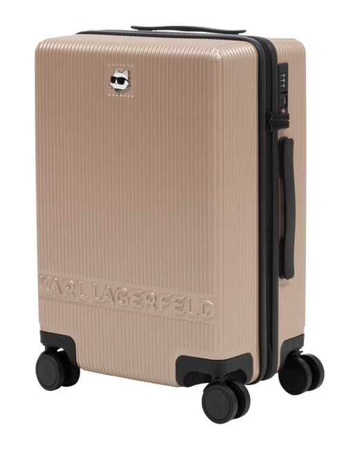 Karl Lagerfeld Natural Suitcase