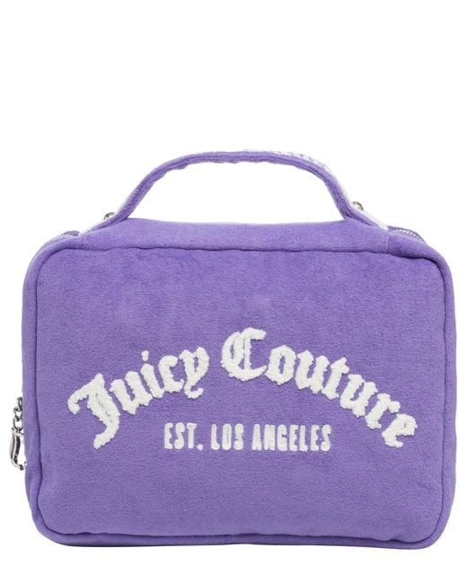 Beauty case iris towelling di Juicy Couture in Purple
