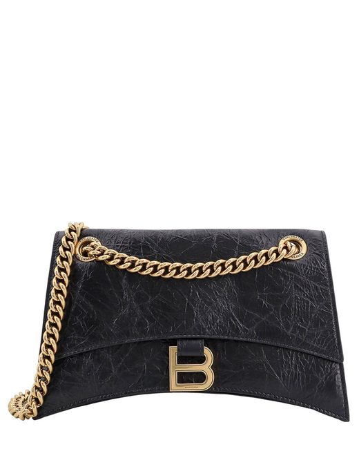 Balenciaga Black Crush Shoulder Bag