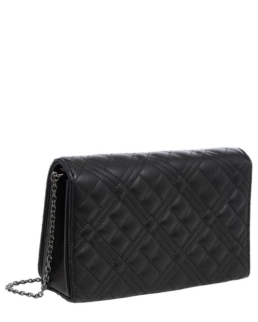 Borsa a spalla shiny di Love Moschino in Black