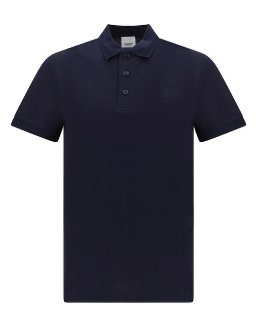 Burberry Blue Eddie Polo Shirt for men