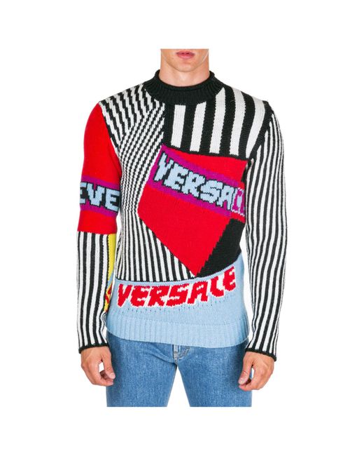 Versace Multicolor Men's Sweater for men