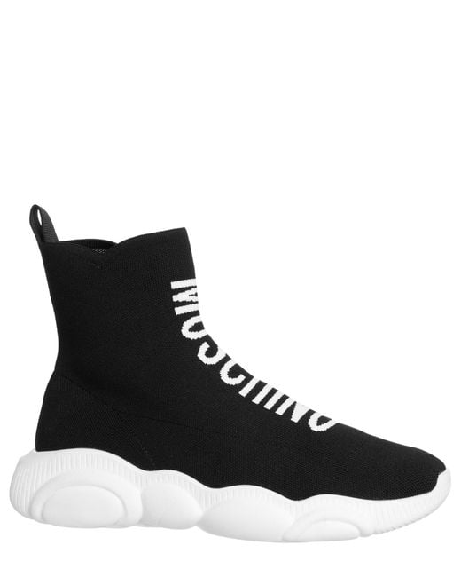 Moschino Black Teddy Bear High-top Sneakers for men