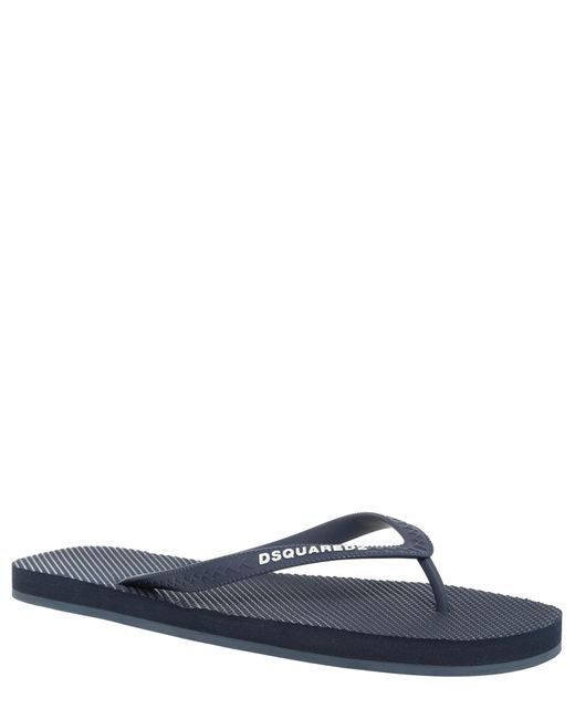 DSquared² Blue Flip Flops for men
