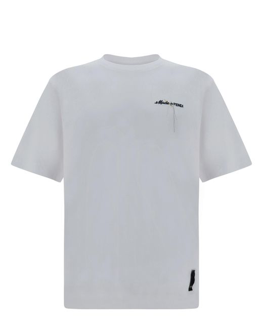 T-shirt di Fendi in White da Uomo