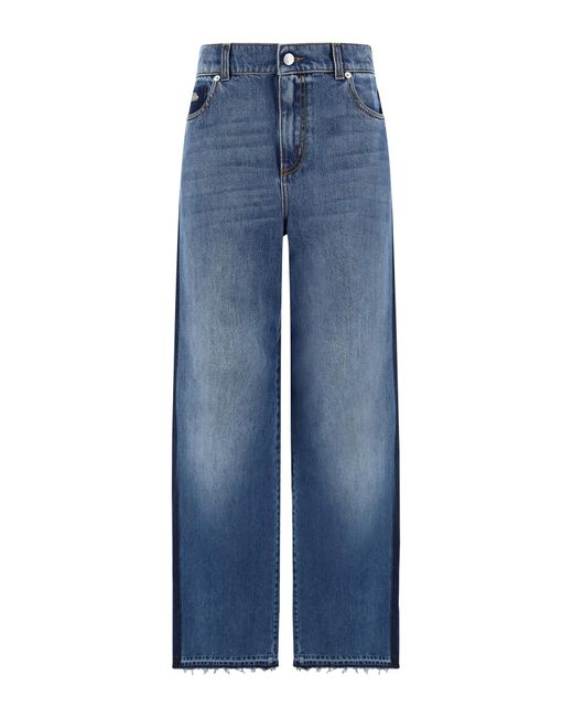 Jeans di Alexander McQueen in Blue