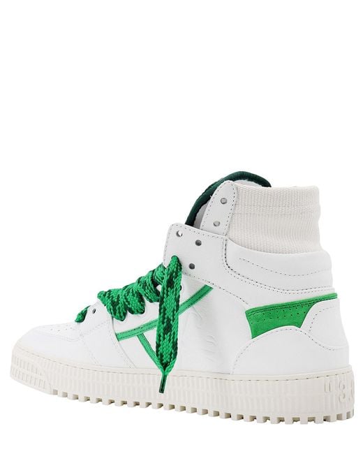 Off-White c/o Virgil Abloh Green Off Court 3.0 High-top Sneakers for men