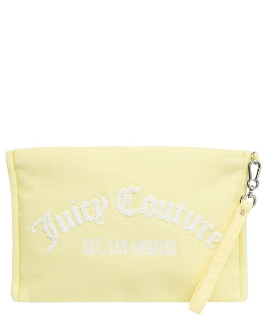 Juicy Couture Yellow Iris Towelling Pouch