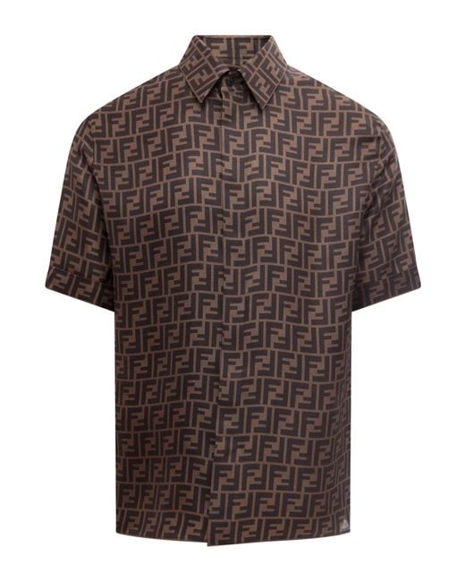 Fendi Brown Shirt for men
