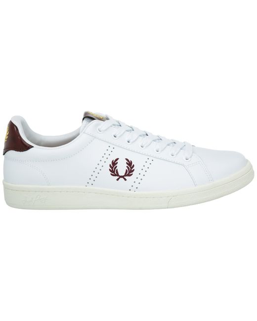 Fred Perry Shoes Leather Trainers Sneakers B721 in White for Men | Lyst