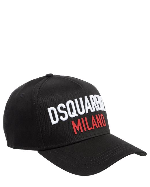 Cappello con visiera milano di DSquared² in Black da Uomo