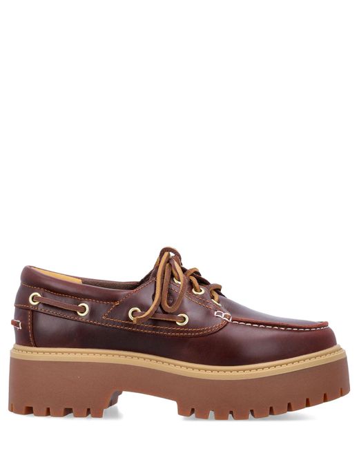 Timberland Brown Leather Slip-On Loafers main image 0