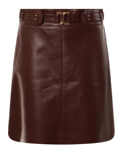 Chloé Brown Mini Skirt