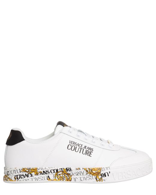 Versace Jeans White Court 88 Logo Couture Sneakers for men