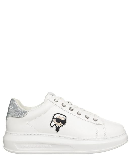 Karl Lagerfeld White K/ikonik Kapri Sneakers
