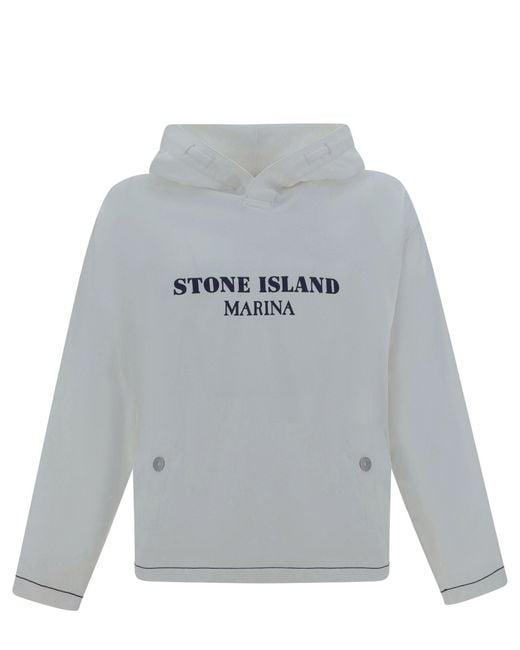 Stone Island Gray Hoodie for men