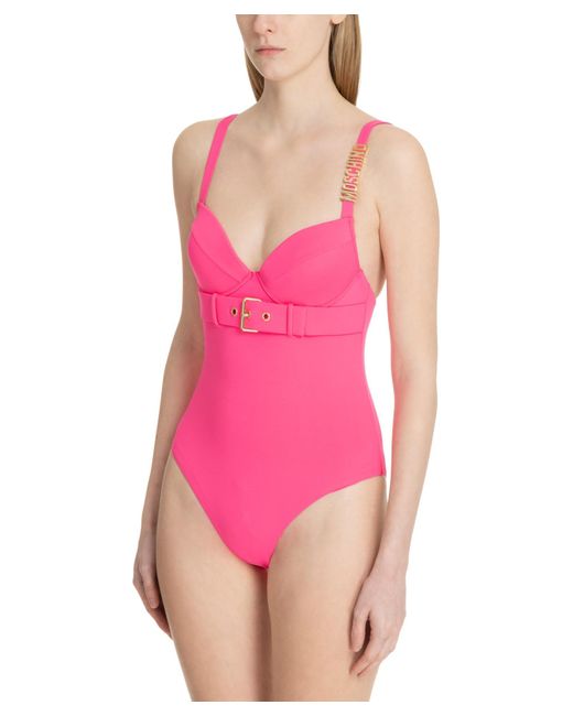 Moschino Pink Swim Swimsuit