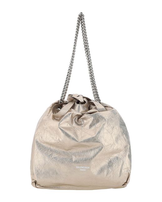 Balenciaga Natural Crush Bucket Bag