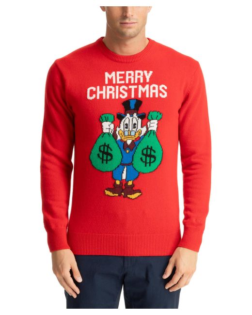 Mc2 Saint Barth Red Scrooge Sweater for men