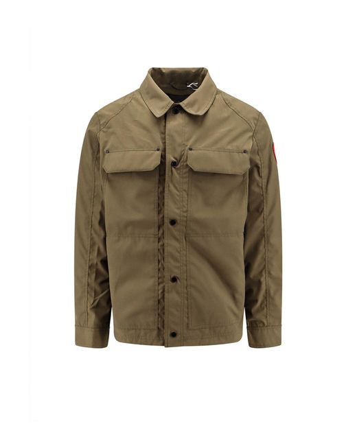 Canada Goose Green Burnaby Jacket for men