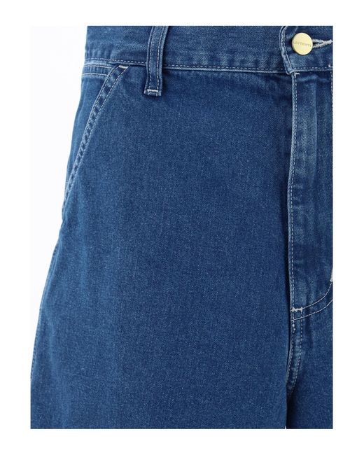 Carhartt Blue Simple Shorts for men