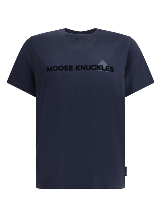 Moose Knuckles Blue Conway T-shirt for men