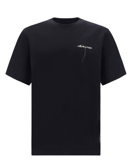 T-shirt di Fendi in Black da Uomo