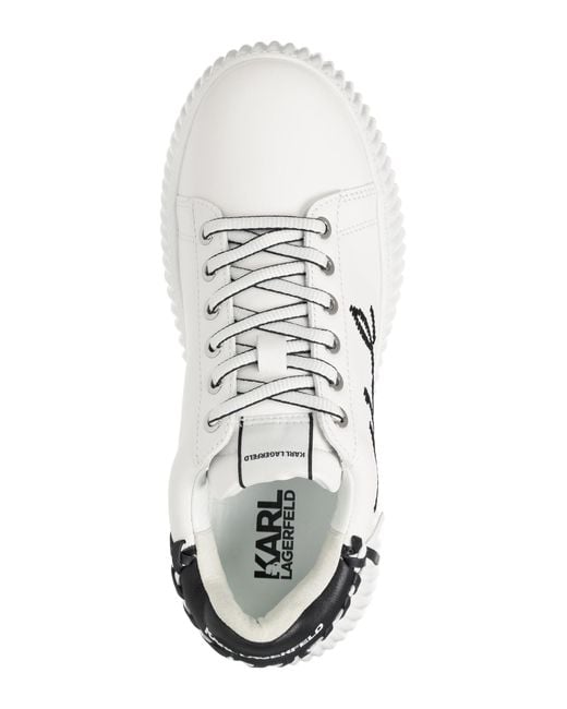 Karl Lagerfeld White Kreeper Lo Sneakers