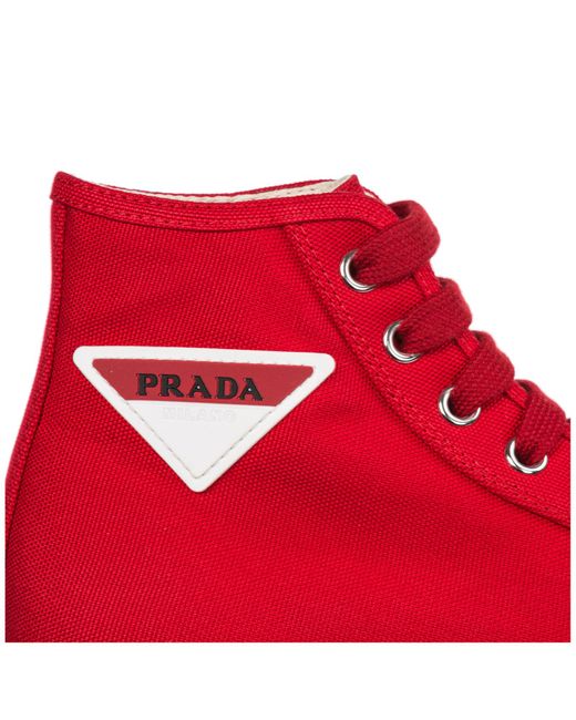 prada canvas trainers