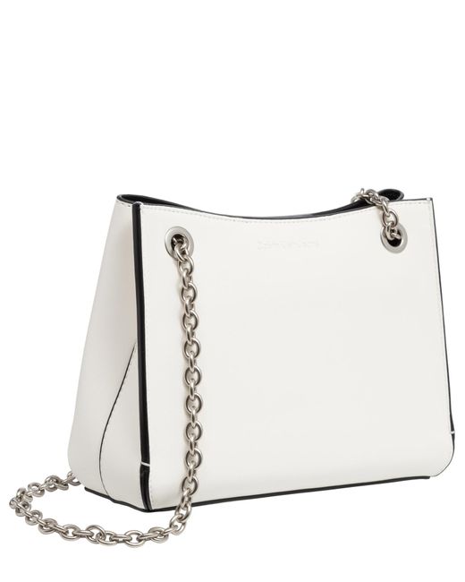 Calvin Klein White Shoulder Bag