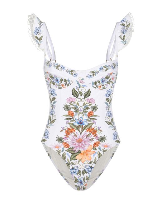 FARM Rio Swimsuit in White | Lyst
