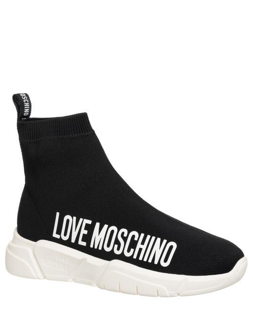 Love Moschino Black High-top Sneakers