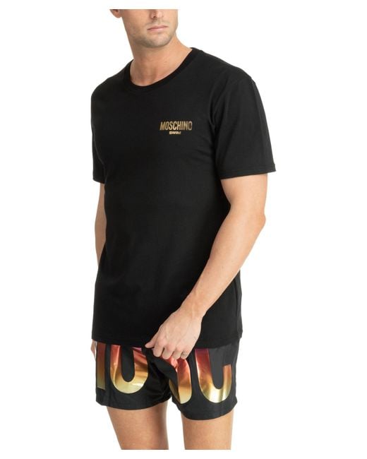 Moschino Black Swim T-shirt for men