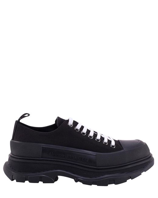 Alexander McQueen Black Tread Slick Sneakers for men
