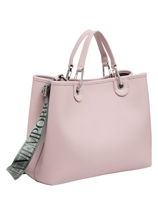 Emporio Armani Pink Myea Medium Tote Bag
